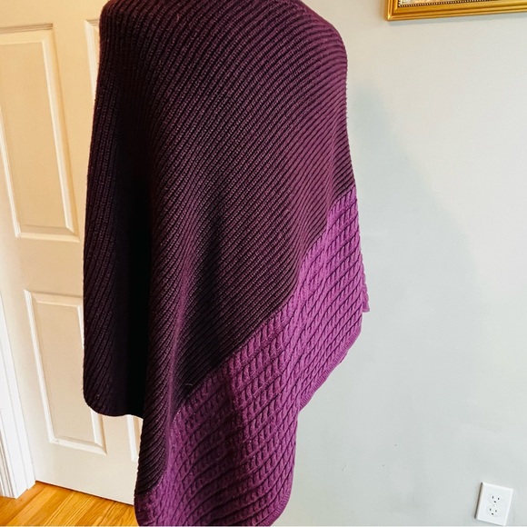 J. Jill Rich Purple Poncho Sweater - Picture 6 of 7
